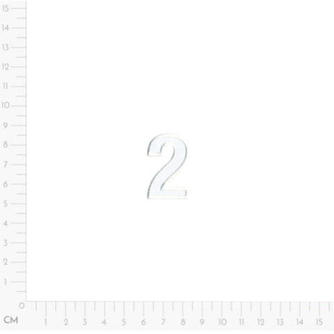 two, Number Applique M15491