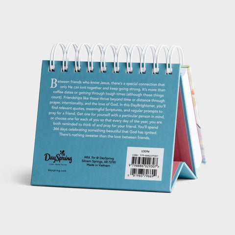 Between Friends-366 day inspirational perpetual calendar U3094 back of calendar