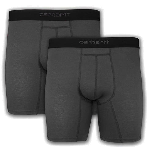 Black Men's 2-Pack 8" Basic Boxer Briefs UU0125