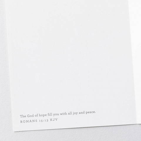 Verse inside of card