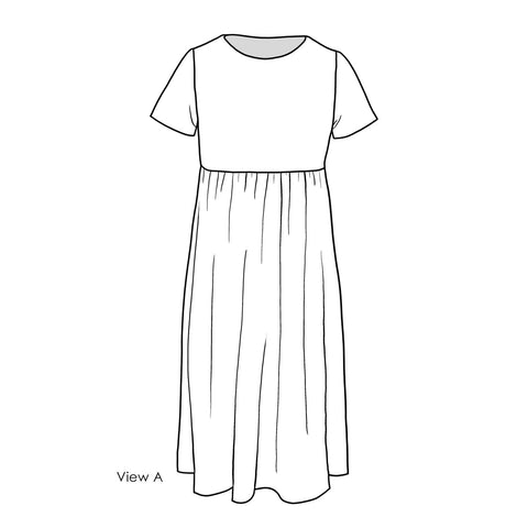 Girls' Slim Dress Patterns View A