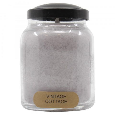 Vintage cotton baby jar candle