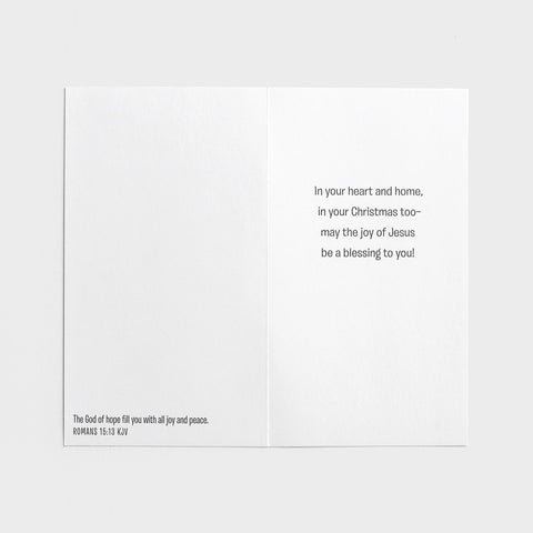 Inside of card