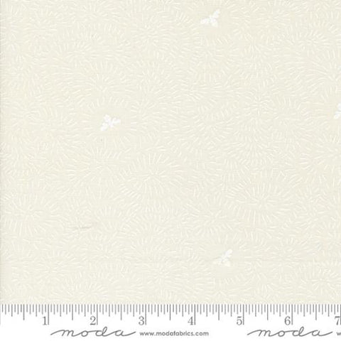 white, Bee Garden Collection Twists and Turns Cotton Fabric 48415