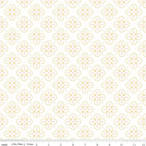 Between the Pages Collection End Papers Cotton Fabric C15373 white
