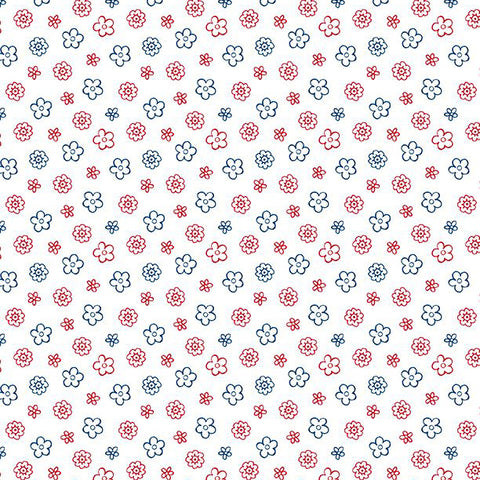Colors of Summer Collection Small Floral Toss Cotton Fabric Colors of Summer Collection Ditsy Floral Cotton Fabric 23705 white