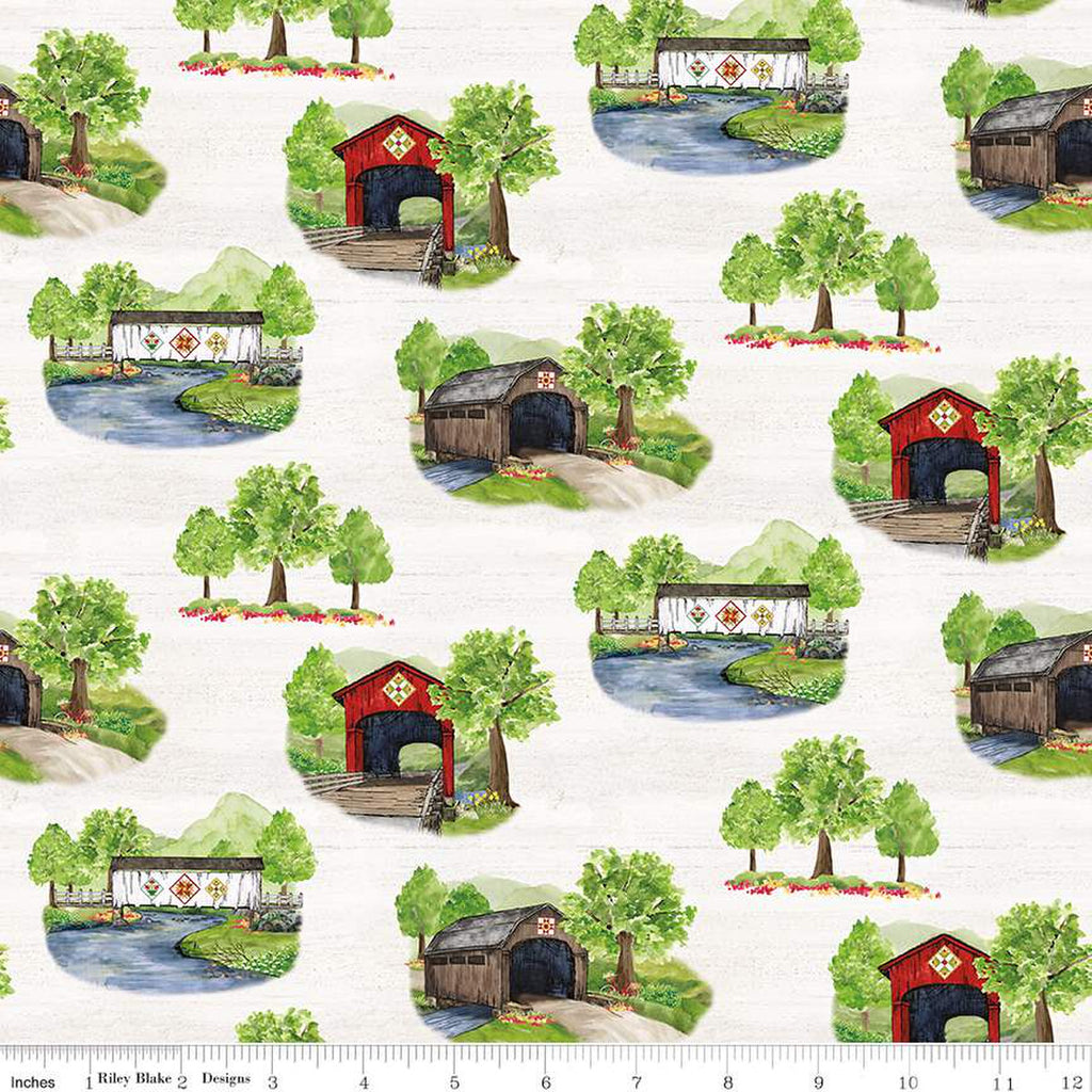 Covered Bridges in Spring Fat Quarter Bundle main image 0