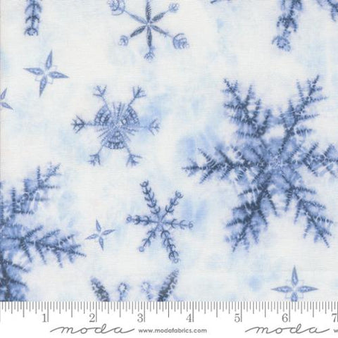 white, Winter Chill Collection Snowflakes Cotton Fabric 48100