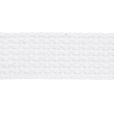 White cotton webbing