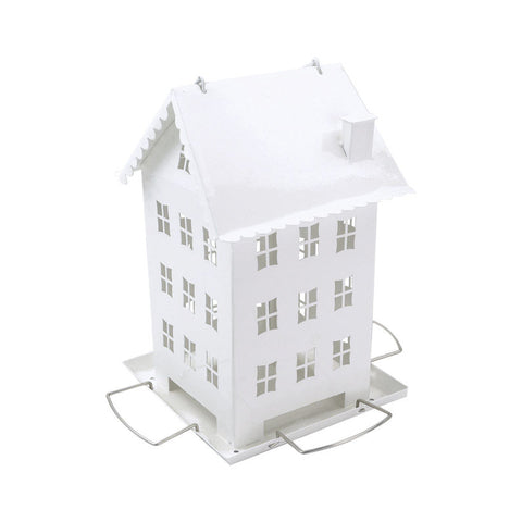 White Farmhouse Bird Feeder WFH001