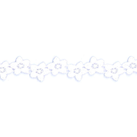 White floral lace