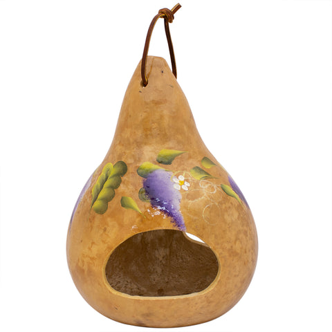 Wisteria gourd bird feeder