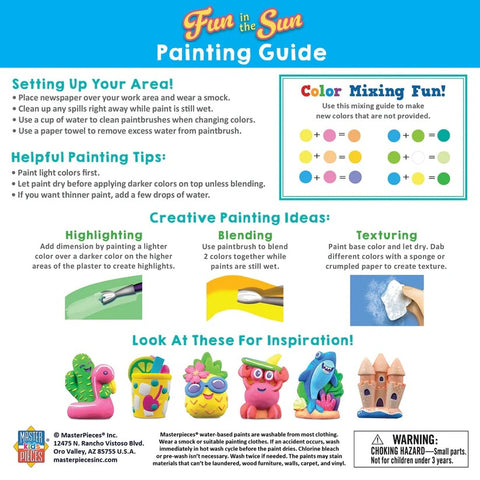 Fun in the Sun - Plaster Figurine Paint Set 22410