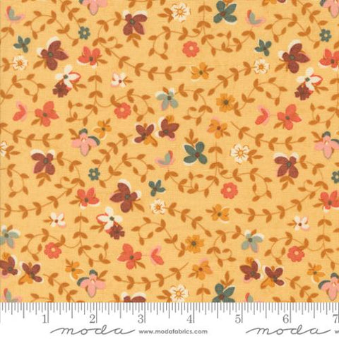 yellow, Acorn Hollow Collection Gather Florals Cotton Fabric 30761