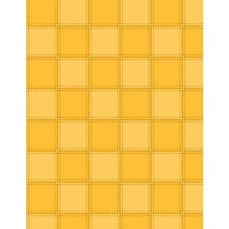 Common Threads Collection Plaid Cotton Fabric 21759 yellow