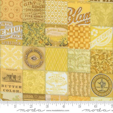 Curated in Color Collection Small Patchwork Cotton Fabric 7461 yellow
