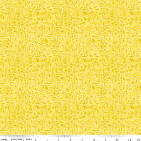 Yellow, Sewing Seeds Collection Stipple Cotton Fabric CD15685