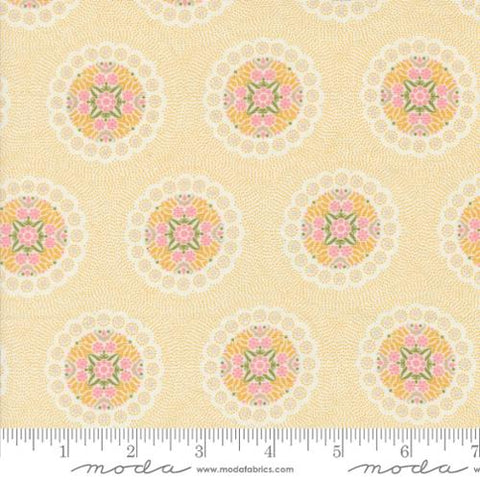 Yellow, Sunday Brunch Collection Crepe Geometrics Cotton Fabric 30752
