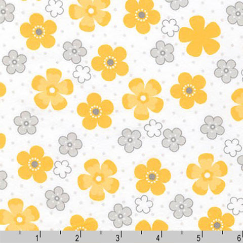 Yellow floral fabric