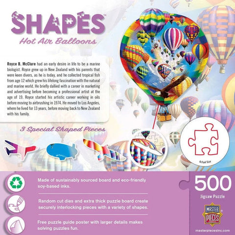 Shapes - Hot Air Balloons 500 Piece Jigsaw Puzzle 32289