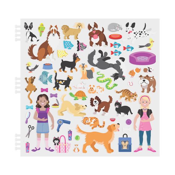 SUSIHI Animal Stickers for Water Bottles Cute Animal Stickers for Kids Farm  Zoo Animal Stickers Waterproof Vinyl Stickers Bulk(50 Pcs)