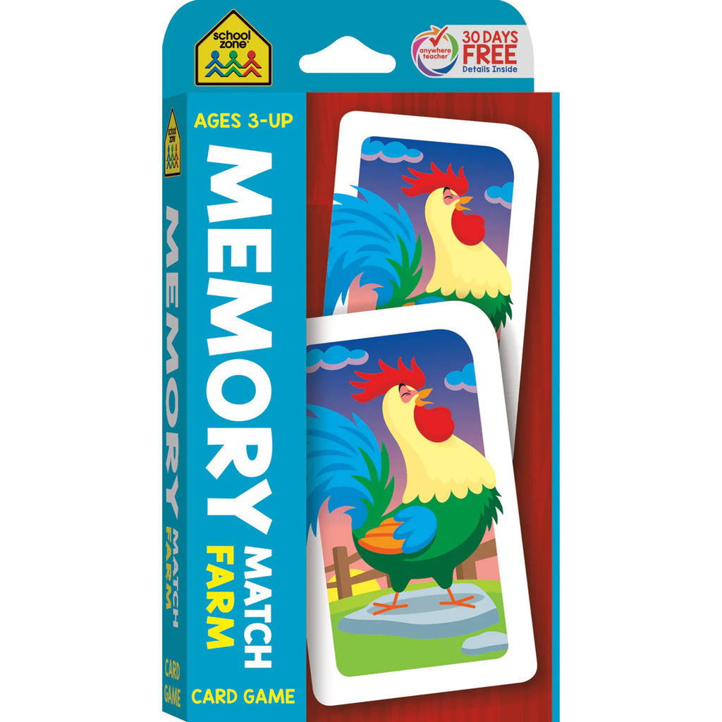 School Zone Memory Match Farm Card Game 05021 – Good's Store Online