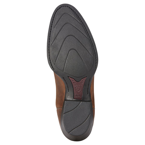 Ariat Cowboy boots, bottom view.
