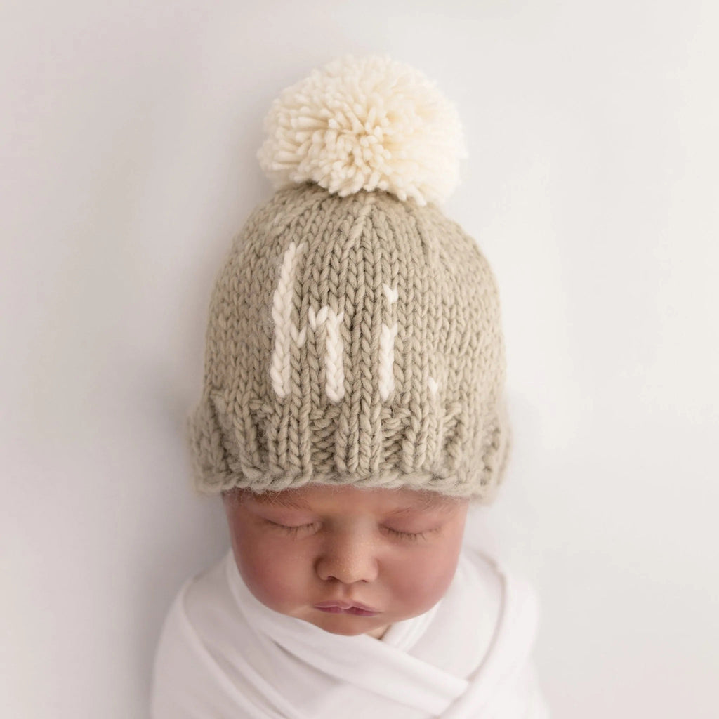 Hugo Boss Boss Baby Boys Beige Knitted Beanie Hat