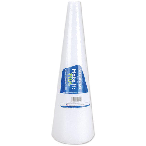 12 x 4 inches styrofoam cone