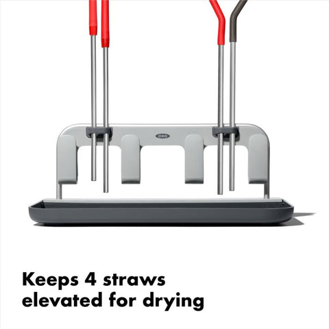 Keeps 4 Straws Elevated for Drying