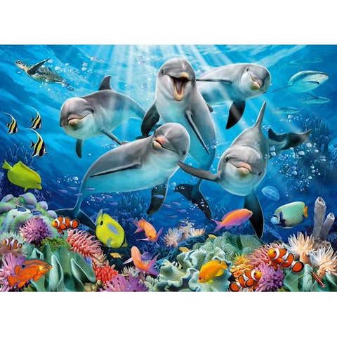 Dolphins in the Coral Reef 500-Piece Puzzle 14710