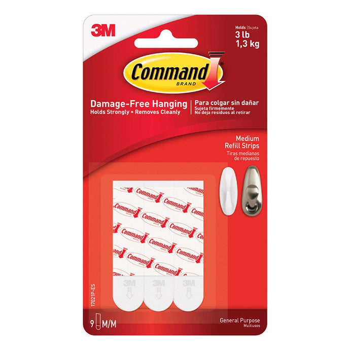 Command Foam Medium Refill Strips 17021P-ES