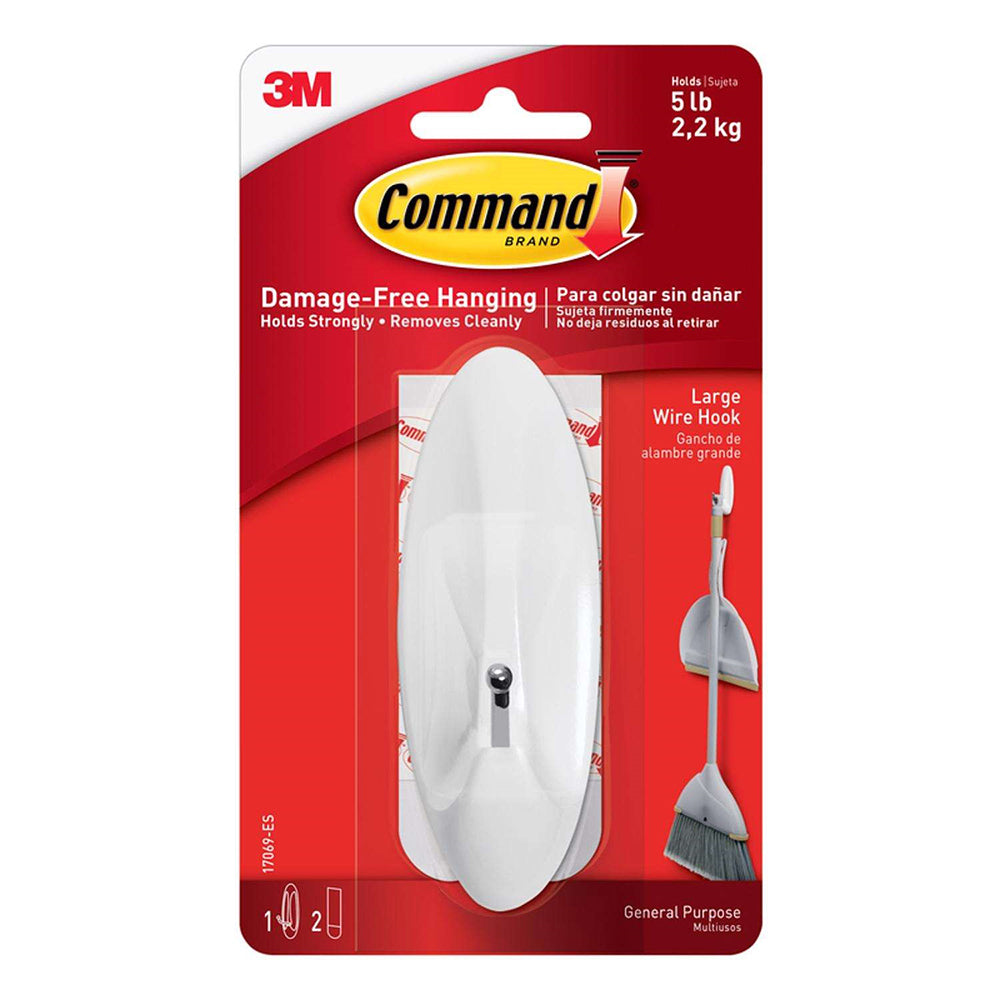 3M Command Bath Caddy Hanger Water Resistant Adhesive Plastic Frosted,  6-Pack