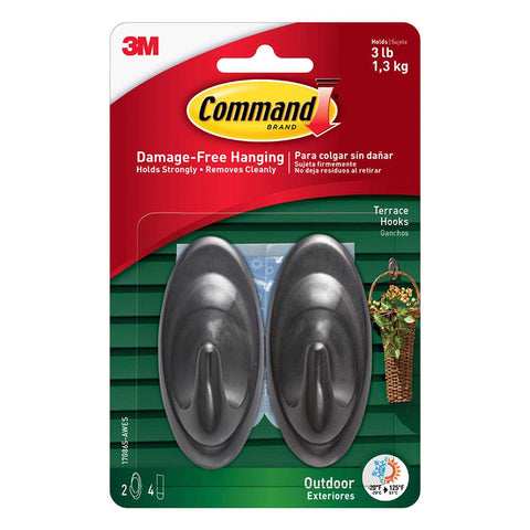 Command Outdoor Medium Plastic Hooks 17086S-AW