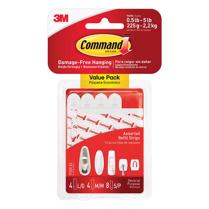 Command Foam Assorted Refill Strips 17200-ES