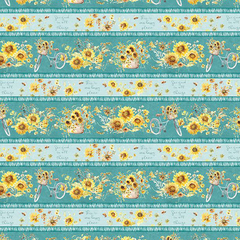Sunflower Sweet Collection Repeating Stripes Cotton Fabric 17791-745