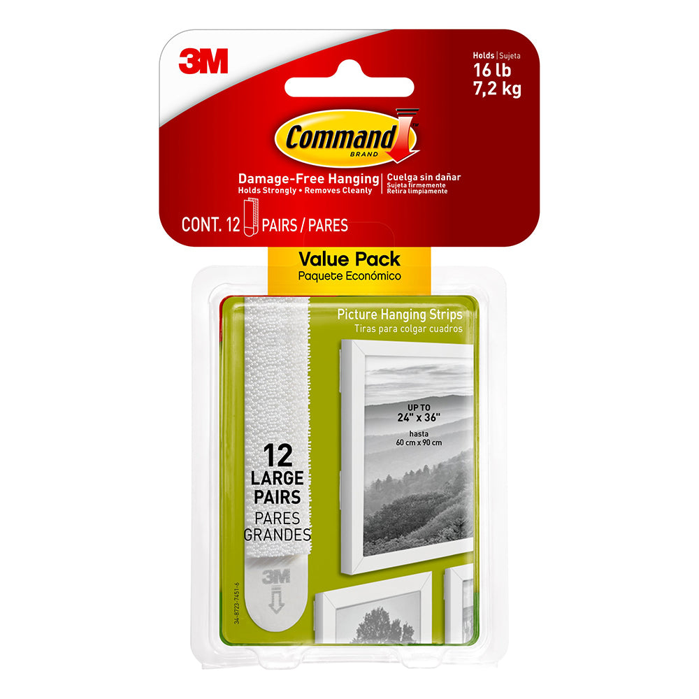 3M command magnetic strips 3m command adhesive strips Picture Removable  Hanging Interlocking Fastener damage free hanging
