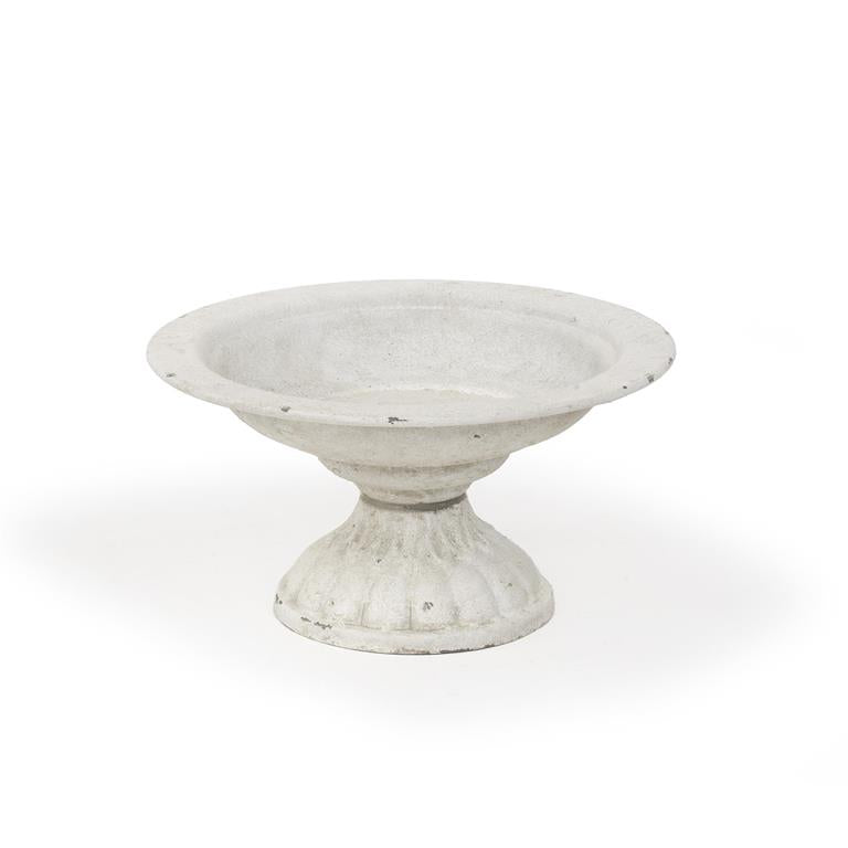 Nordal CICELY White Ceramic Feet Cake Stand