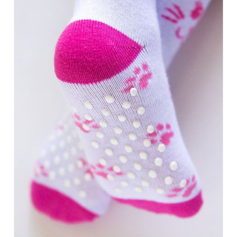 Girls Cat Face Crew Socks 6 Pack