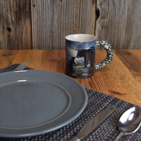 Bear Mug Sitting at Table Setting