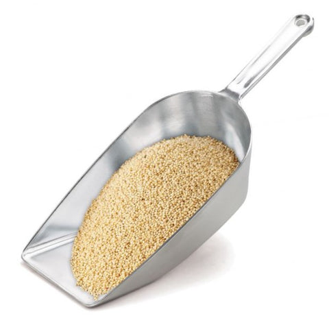 Flat Bottom Aluminum Scoop 30