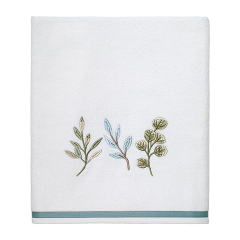 Ombre Leaves Bath Towel
