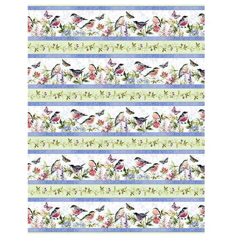 Among the Branches Collection Repeating Stripes Cotton Fabric