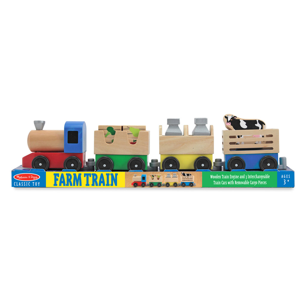 Melissa & Doug Wooden Farm Train Toy Set 4545 – Good's Store Online