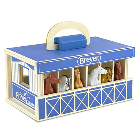 Breyer Farms Wood Carry Stable 59217