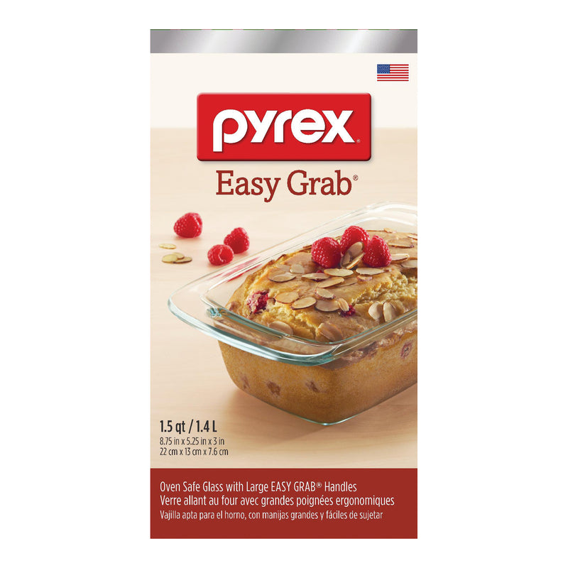 Pyrex Easy Grab 1.5 Quart Loaf Dish