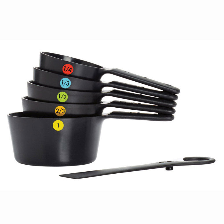 OXO Good Grips International Black Plastic Measuring Spoons (7