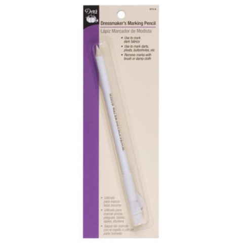 White marking pencil.