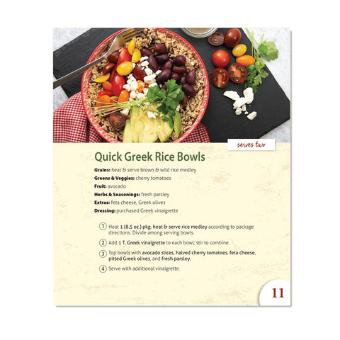 Quick Greek Rice Bowls