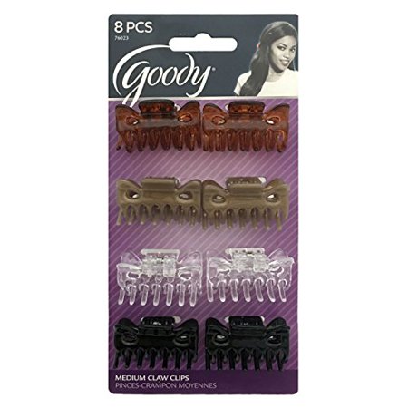 8-Pack Medium Claw Clips